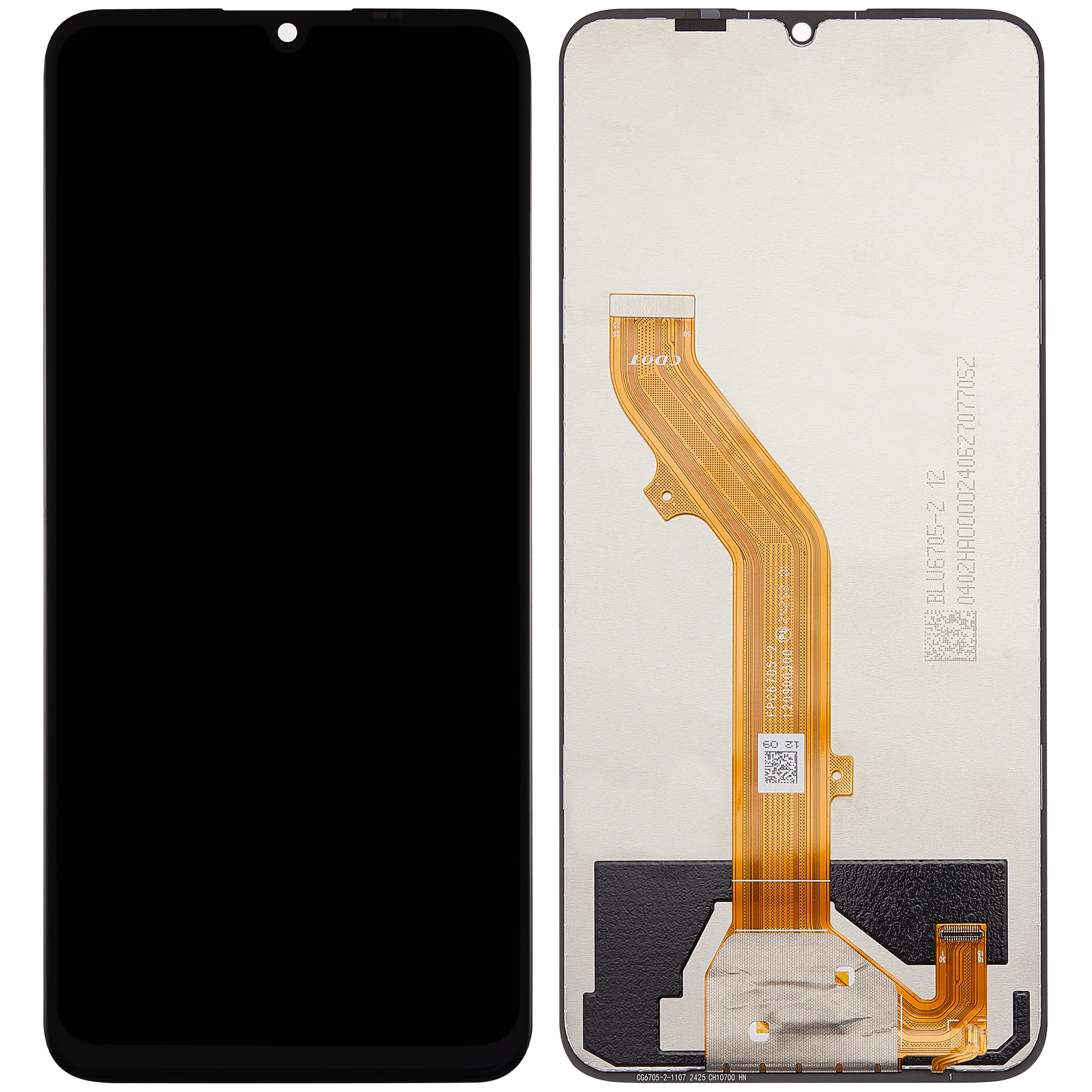 LCD-Display ohne Rahmen für TCL 40 SE (T610K) (Refurbished) (Alle Farben)