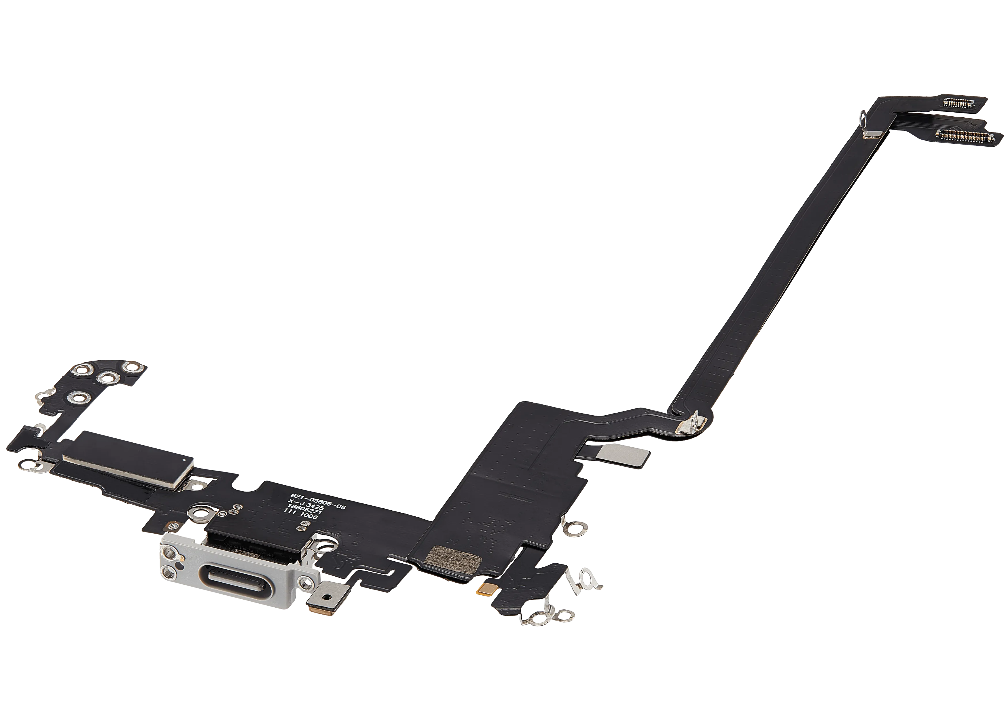 Ladebuchse Flex Cable für iPhone 17 Pro max (Aftermarket Plus) (Internationale Version) (Silber)