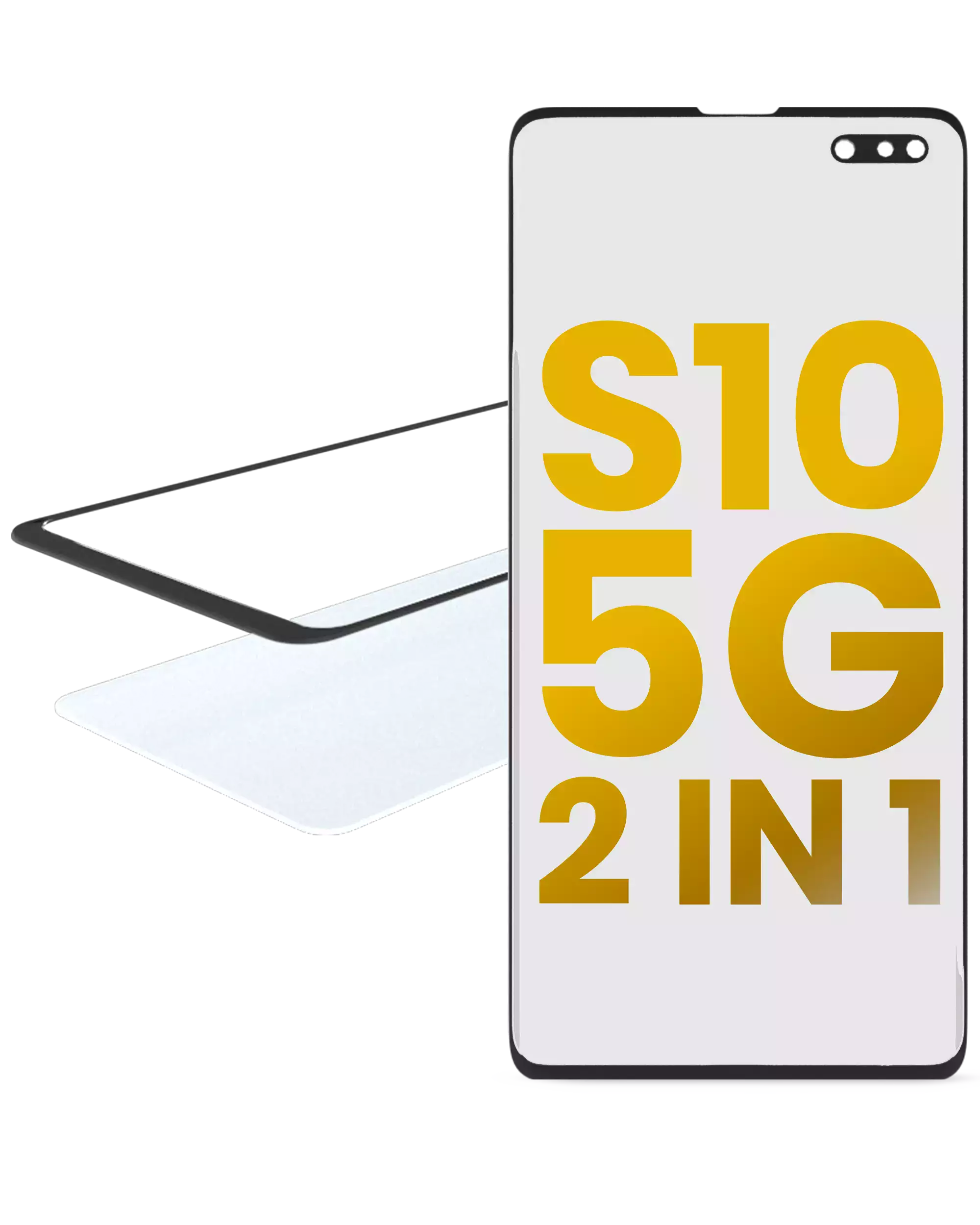 2-in-1 Frontglas mit vorinstalliertem OCA für Samsung Galaxy S10 5G
