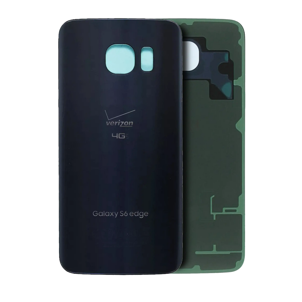 Back Cover for Samsung Galaxy S6 Edge (Verizon Logo) (Service Pack) (Black Sapphire)
