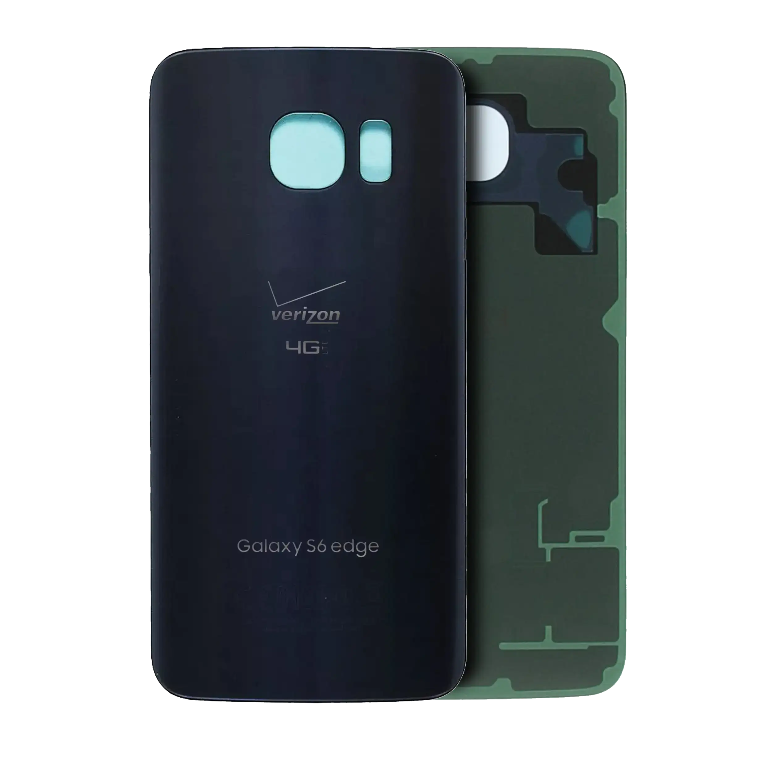 Back Cover for Samsung Galaxy S6 Edge (Verizon Logo) (Service Pack) (Black Sapphire)