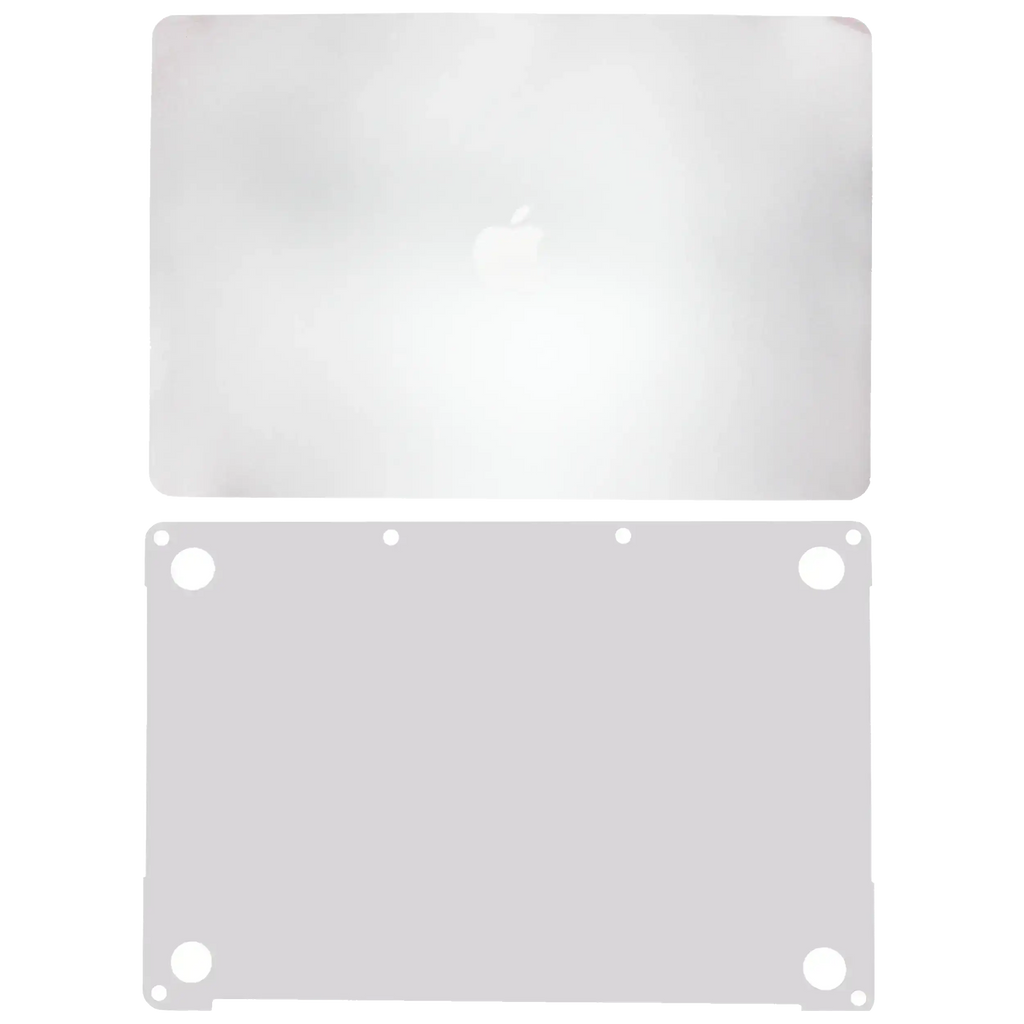 2 in 1 (Top and Bottom) Skin for MacBook Pro 13" A1989 (2018-2019) / A2159 (2019) / A1706 (2016-2017) (Silver)