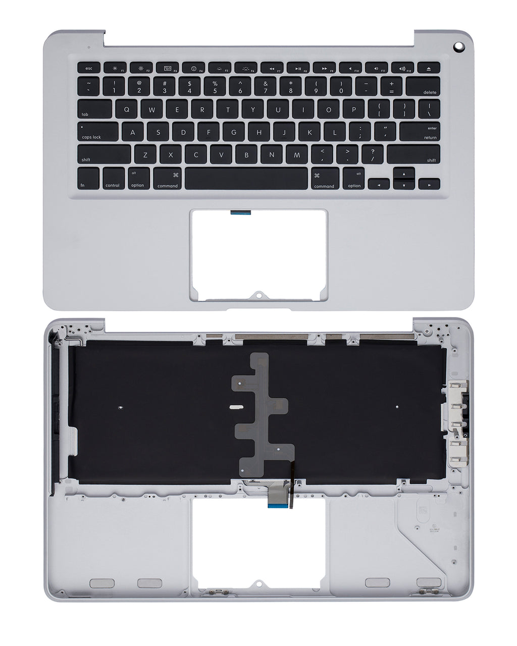 Top Case mit Keyboard (ANSI US) für MacBook 13" A1278 (2008) (gebrauchter OEM-Ausbau, Qualität A)
