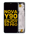 LCD-Modul mit Rahmen für Huawei Nova Y90/Enjoy 50 Pro (Refurb.) Grün