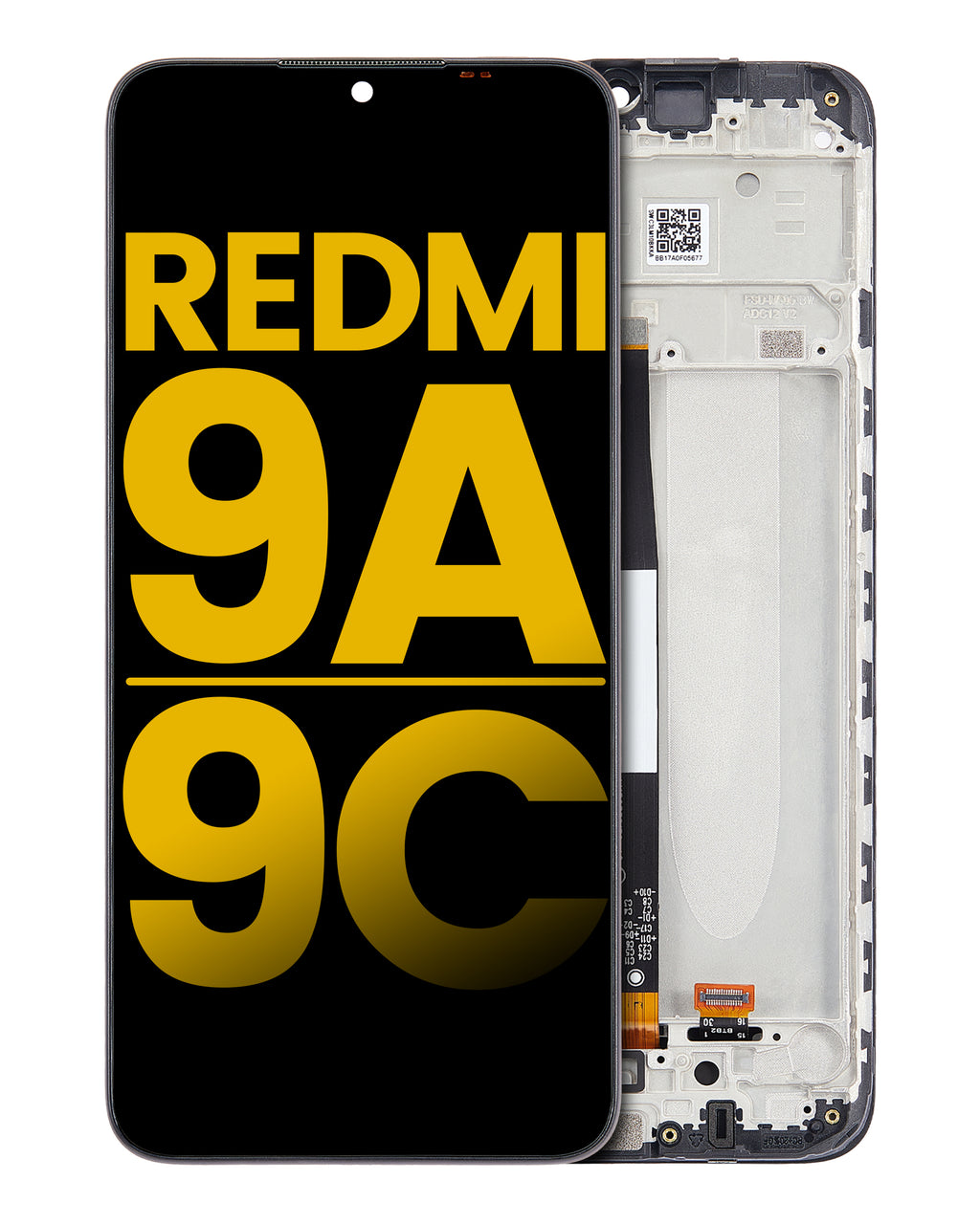 LCD-Display mit Rahmen für Xiaomi Redmi 9 Serie & POCO C31 (Refurbished)