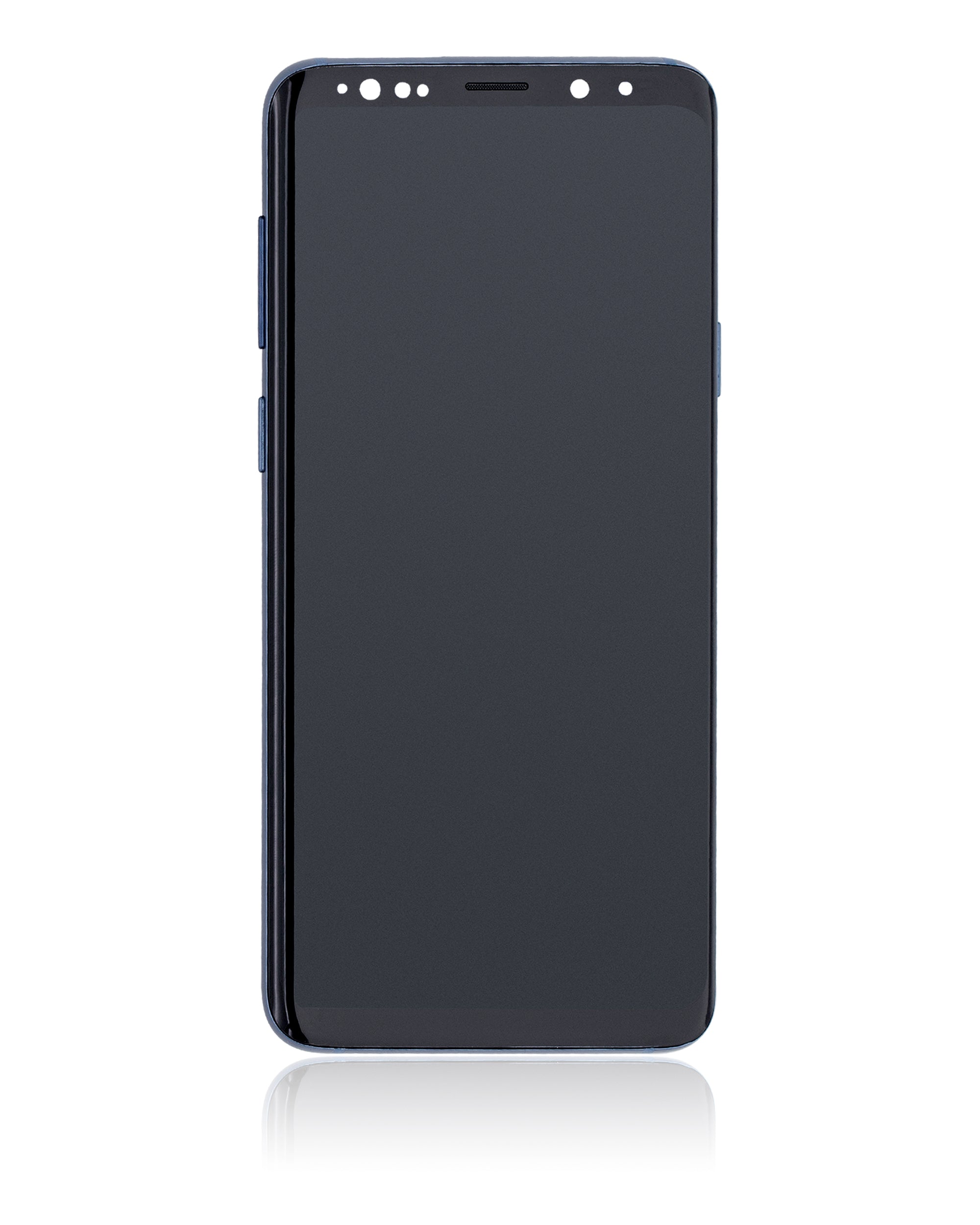 OLED-Display mit Rahmen für Samsung Galaxy S9 Plus (gebrauchter OEM-Ausbau, Qualität B/C) (Coral Blau)