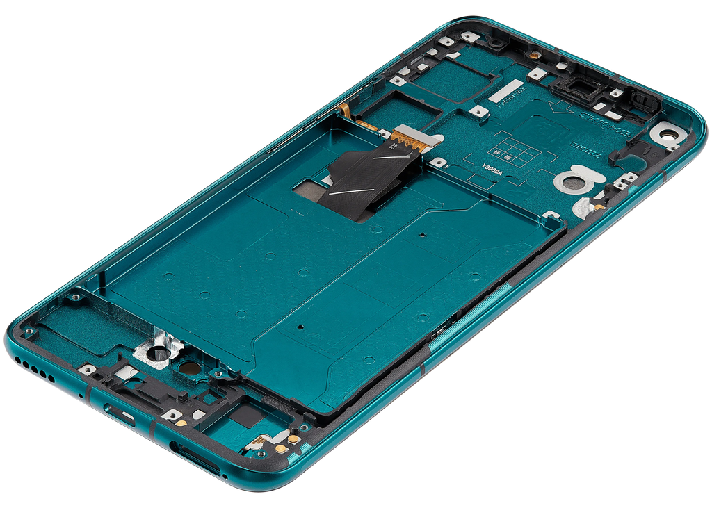 OLED-Display mit Rahmen Compatible für Huawei Nova 7 (2020) (Refurbished) (Forest Green)