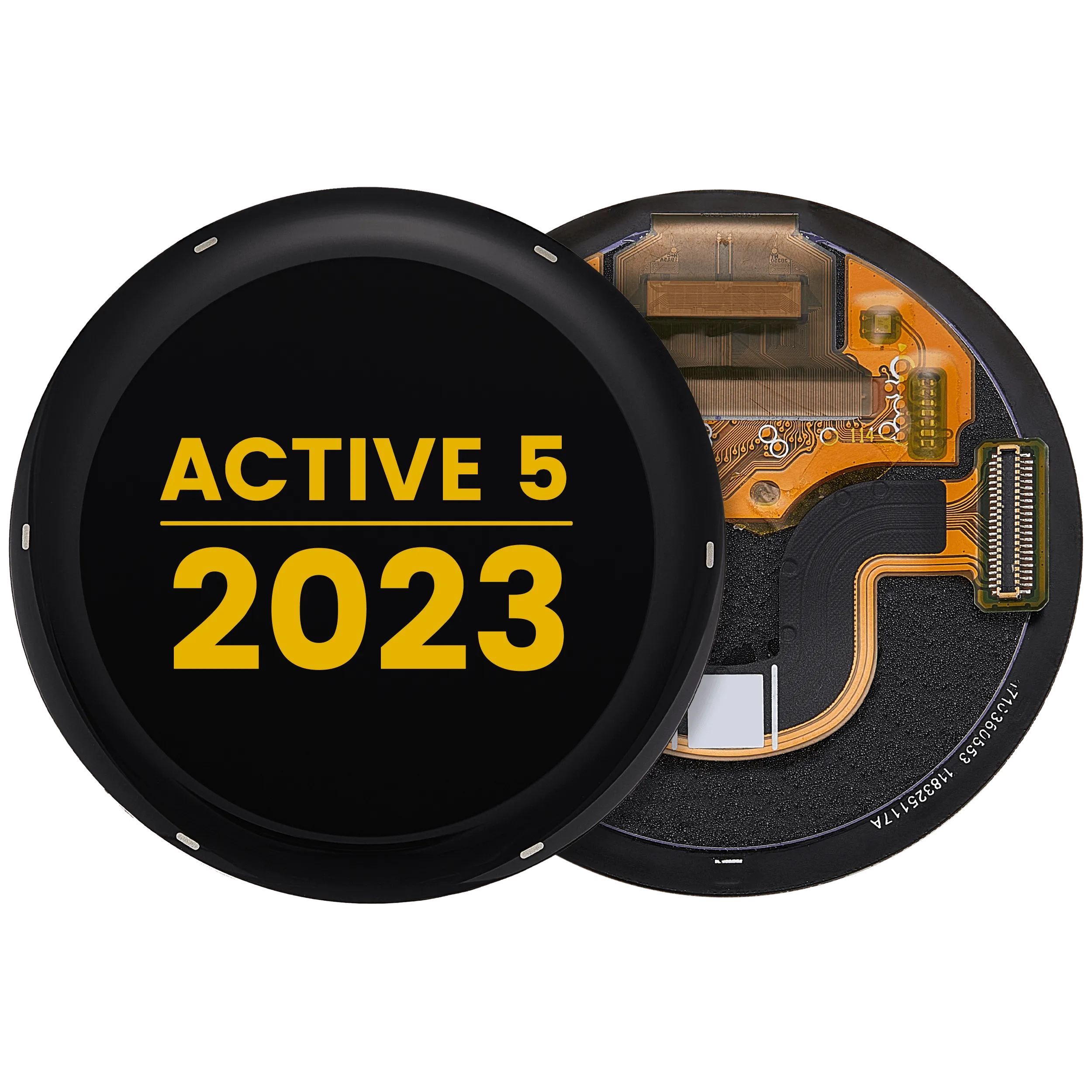 OLED-Display ohne Rahmen für Garmin Active 5 (2023) (Premium) (Schwarz)