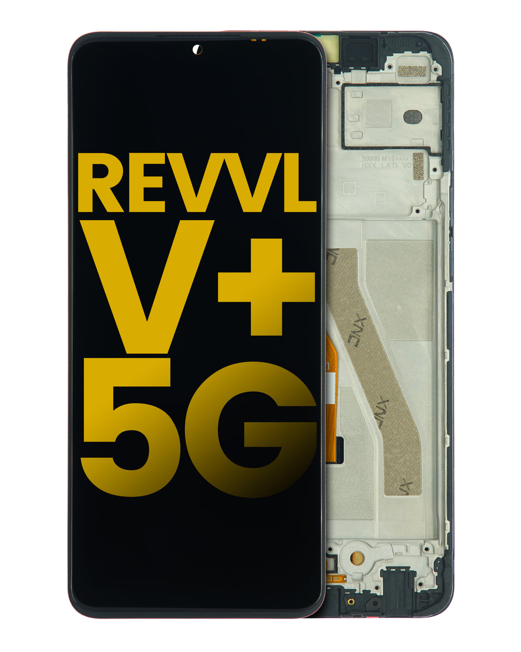 LCD-Display mit Rahmen für T-Mobile Revvl V+ 5G (Refurbished) (Alle Farben)