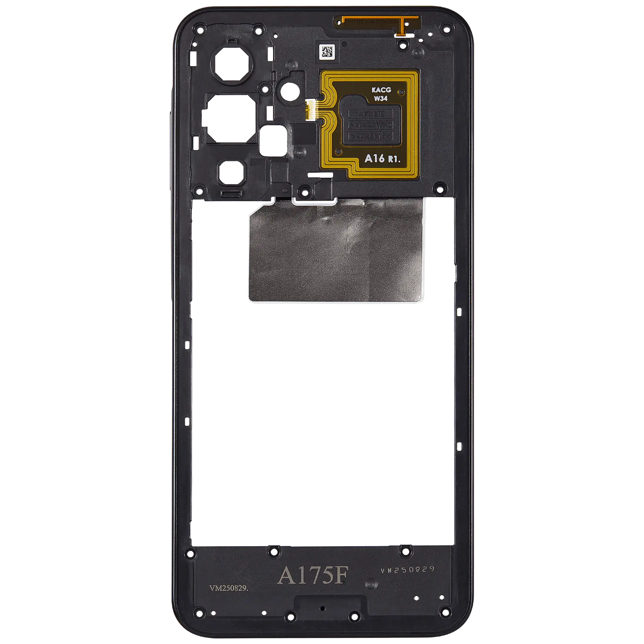 Midframe/Rahmen für Samsung Galaxy A17 4G (A175 / 2025) (Schwarz)