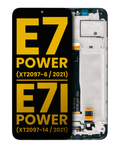 LCD Display with Frame for Motorola Moto E7 Power (XT2097-6 / 2021) / Moto E7i Power (XT2097-14 / 2021) (Refurbished) (Black)
