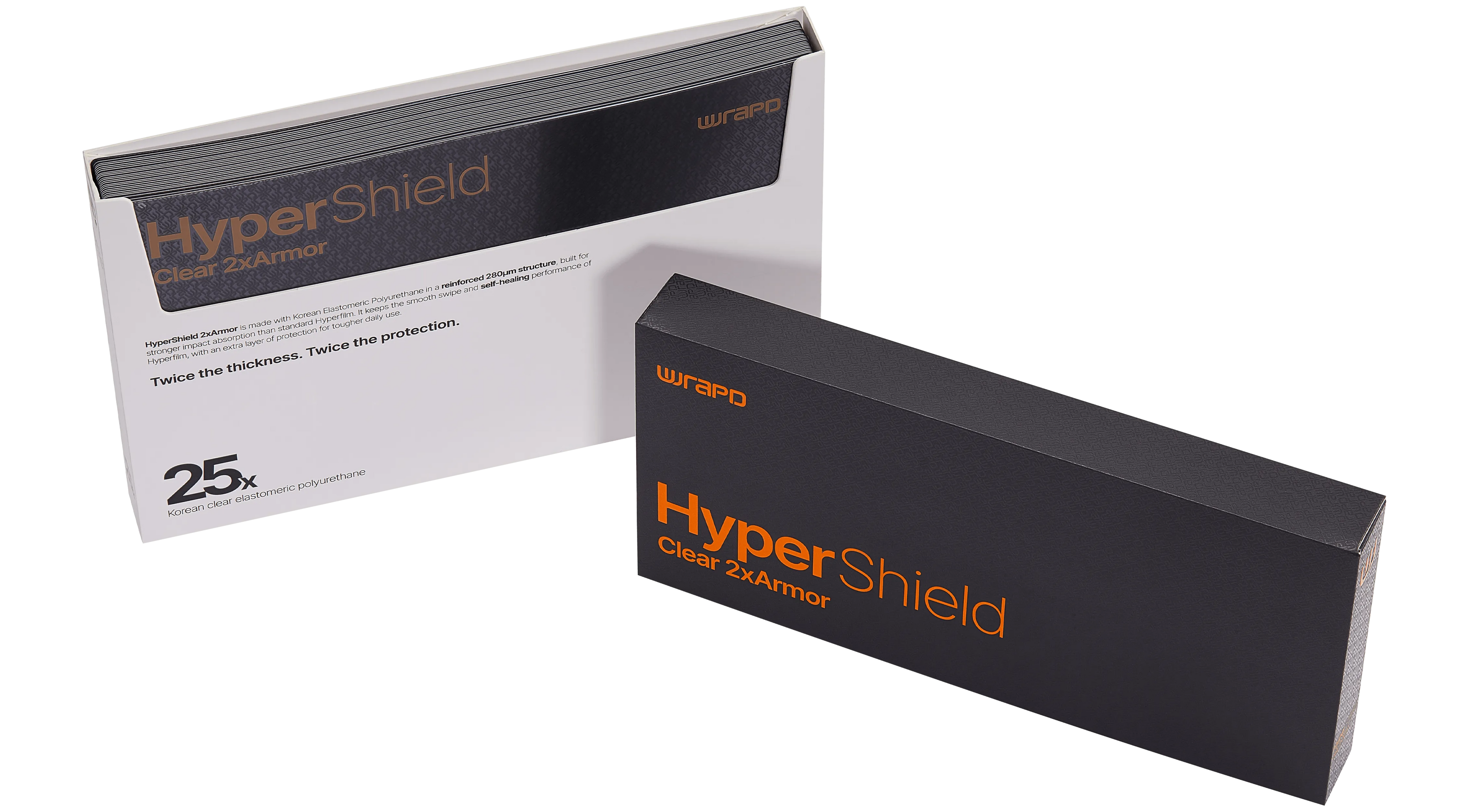 Wrapd HyperShield - EPU Impact Resistant Display Protector Film (25 Pack) (Clear)