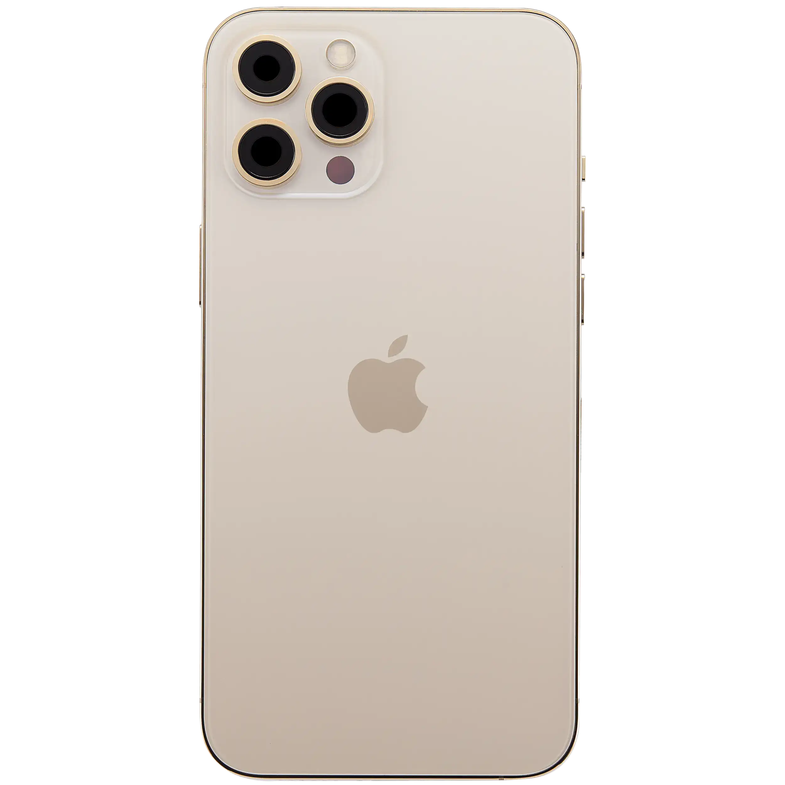 Backcover/Rahmen mit Ladebuchse Flex & Small Parts für iPhone 12 Pro Max (US-Version) (gebrauchter OEM-Ausbau, Qualität A) (Gold)