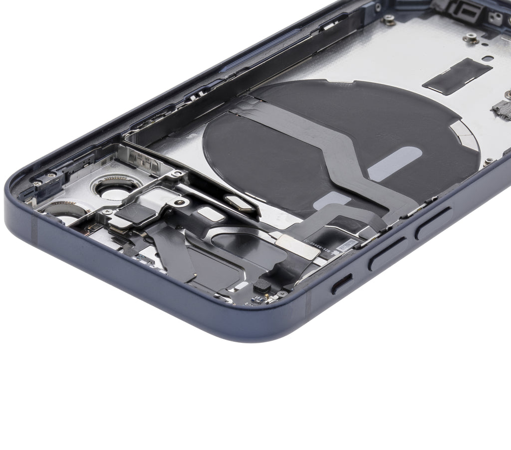 Backcover/Rahmen mit Small Parts für iPhone 12 Mini (EU / Global Version) (gebrauchter OEM-Ausbau, Qualität B) (Blau)