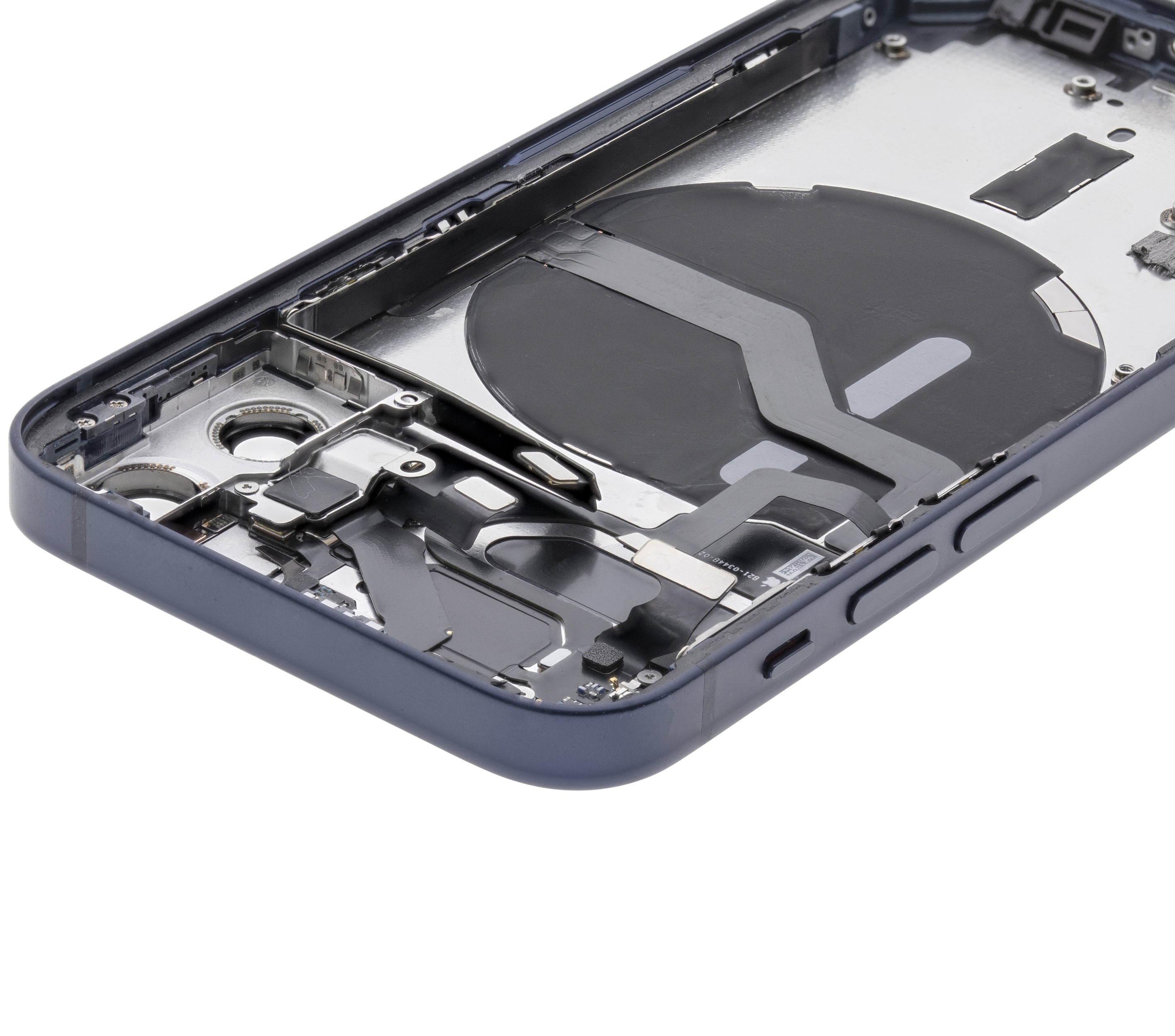 Backcover/Rahmen mit Small Parts für iPhone 12 Mini (EU / Global Version) (gebrauchter OEM-Ausbau, Qualität B) (Blau)