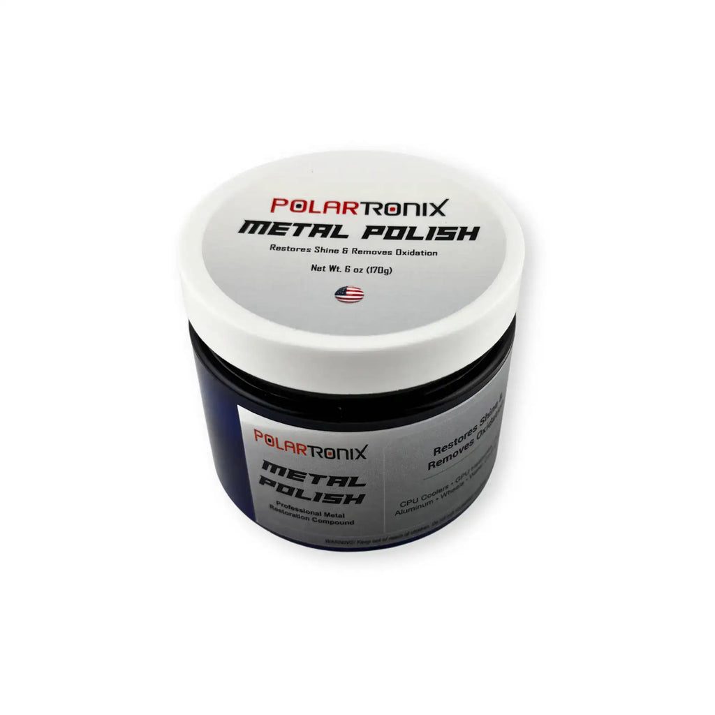 Metal Polish Compound für Aluminum Heatsinks CPU GPU Coolers Wheels & Metal Surfaces (6 oz) (PolarTronix)
