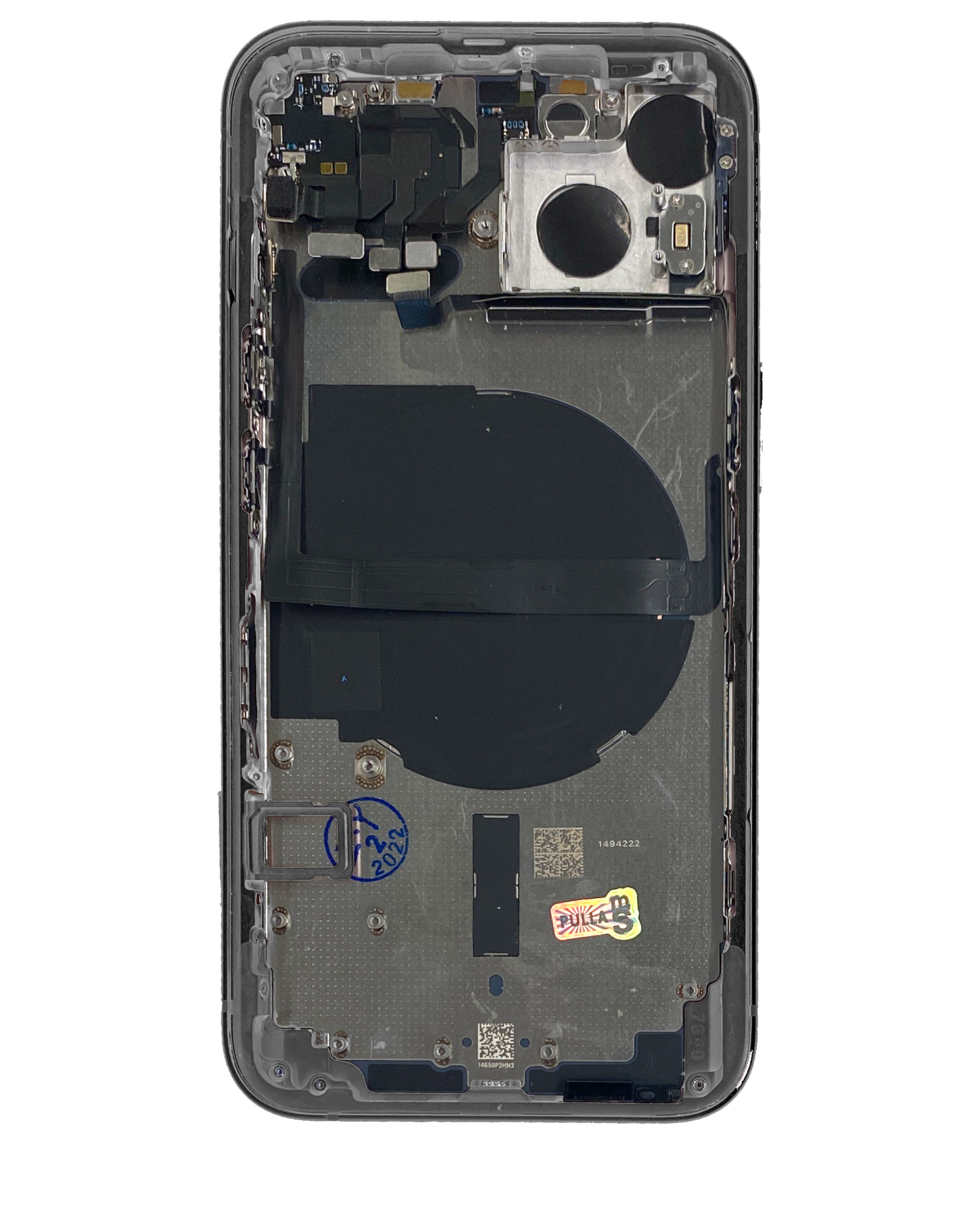 Backcover/Rahmen mit Small Parts für iPhone 13 (EU / Global Version) (gebrauchter OEM-Ausbau, Qualität B) (Midnight)