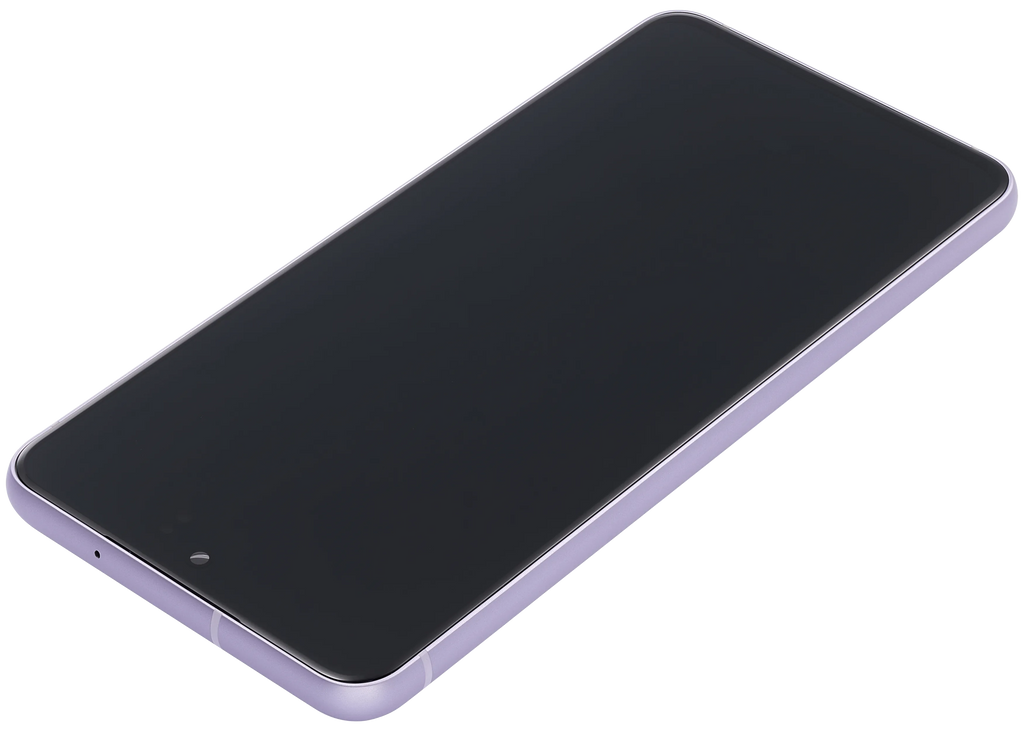 OLED-Display mit Rahmen für Samsung Galaxy S21 FE 5G (US & Internationale Version) (Aftermarket Plus) (120Hz) (Lavender)