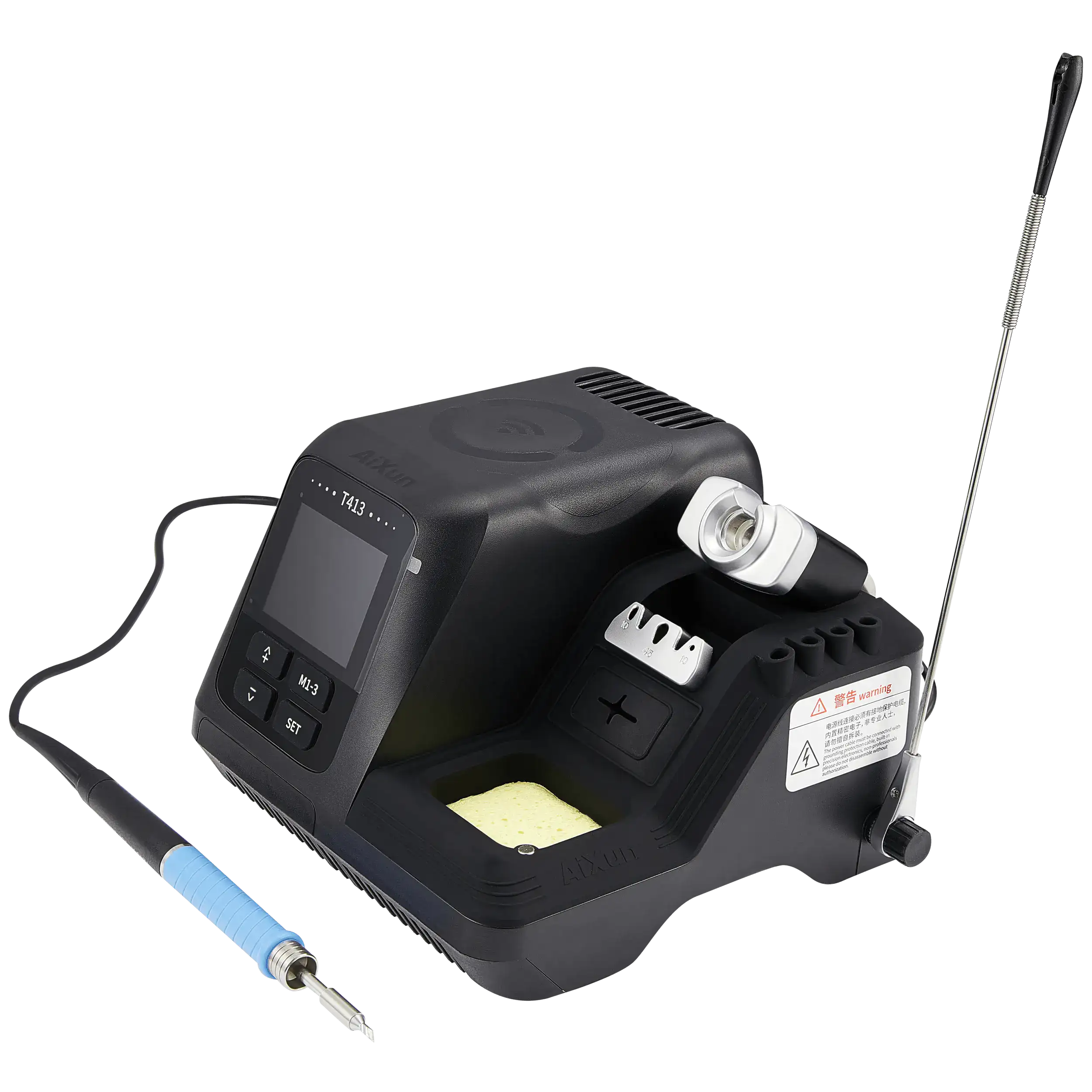 T413 200W Integrated Smart Soldering Station Compatible mit T245 Handle (220V / Europe) (Aixun)