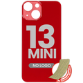 Back Cover with 3M Adhesive for iPhone 13 Mini (No Logo, Large Camera Hole) Red