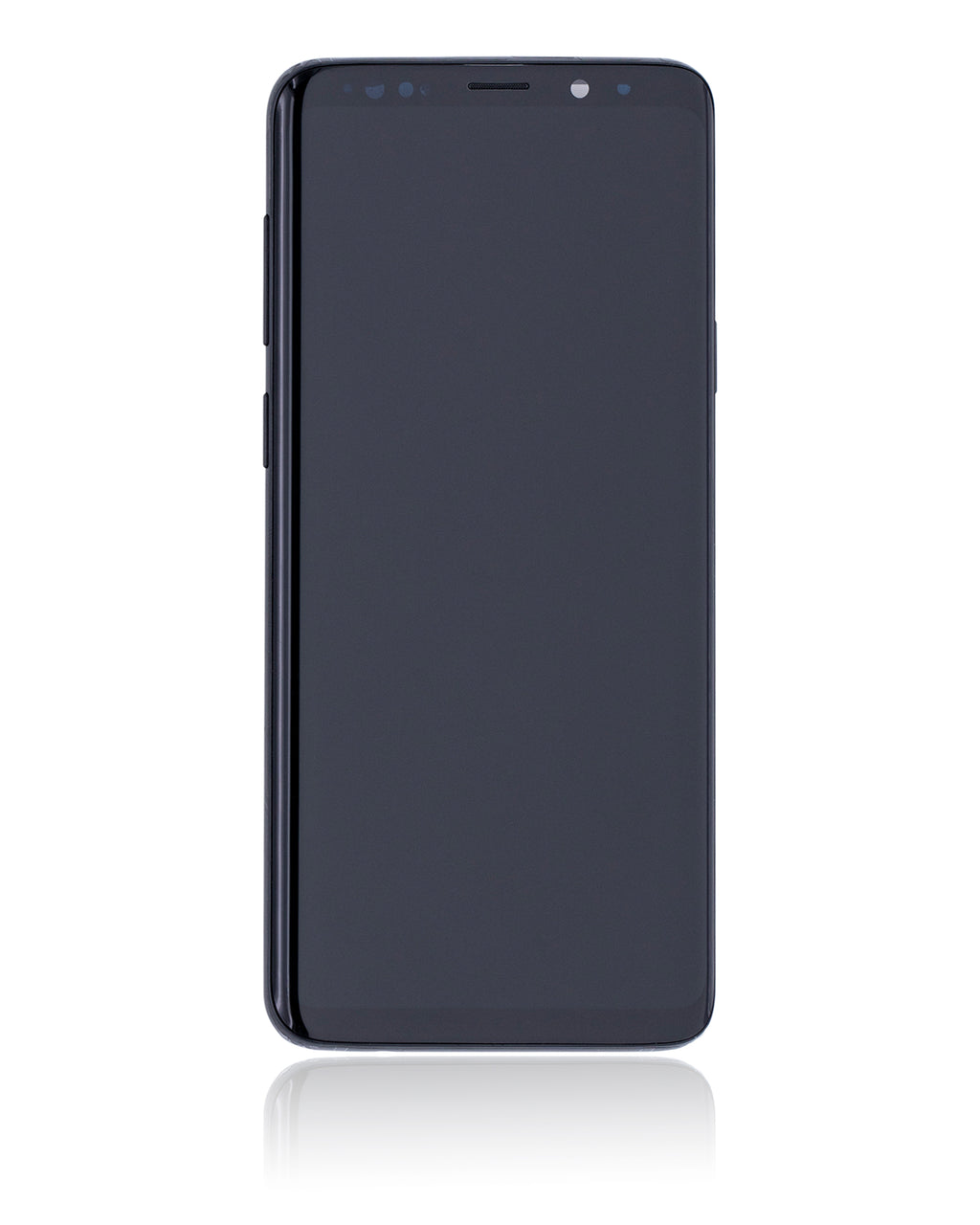 OLED-Display mit Rahmen für Samsung Galaxy S9 Plus (gebrauchter OEM-Ausbau, Qualität A) (Midnight Schwarz)