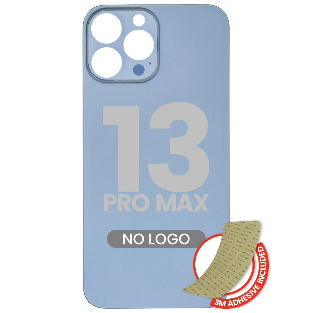 iPhone 13 Pro Max Backcover Sierra Blau 3M Kleber ohne Logo, großes Kamerloch