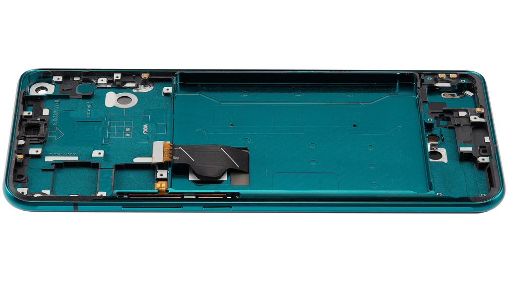 OLED-Display mit Rahmen Compatible für Huawei Nova 7 (2020) (Refurbished) (Forest Green)