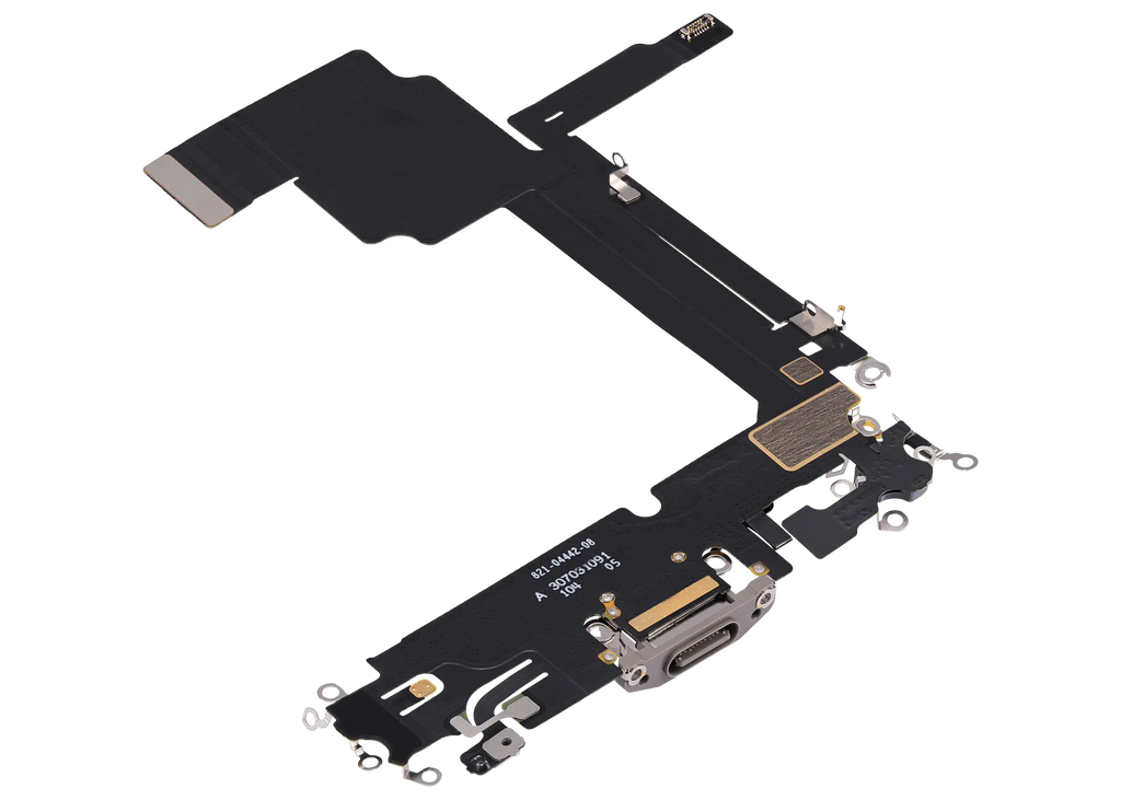 Ladebuchse Flex Cable für iPhone 15 Pro Max (gebrauchter OEM-Ausbau) (Natural Titanium)