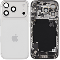 Backcover/Rahmen mit Ladebuchse Flex & Small Parts Compatible für iPhone 17 Pro (EU / Global Version) (gebrauchter OEM-Ausbau, Qualität A) (Silber)