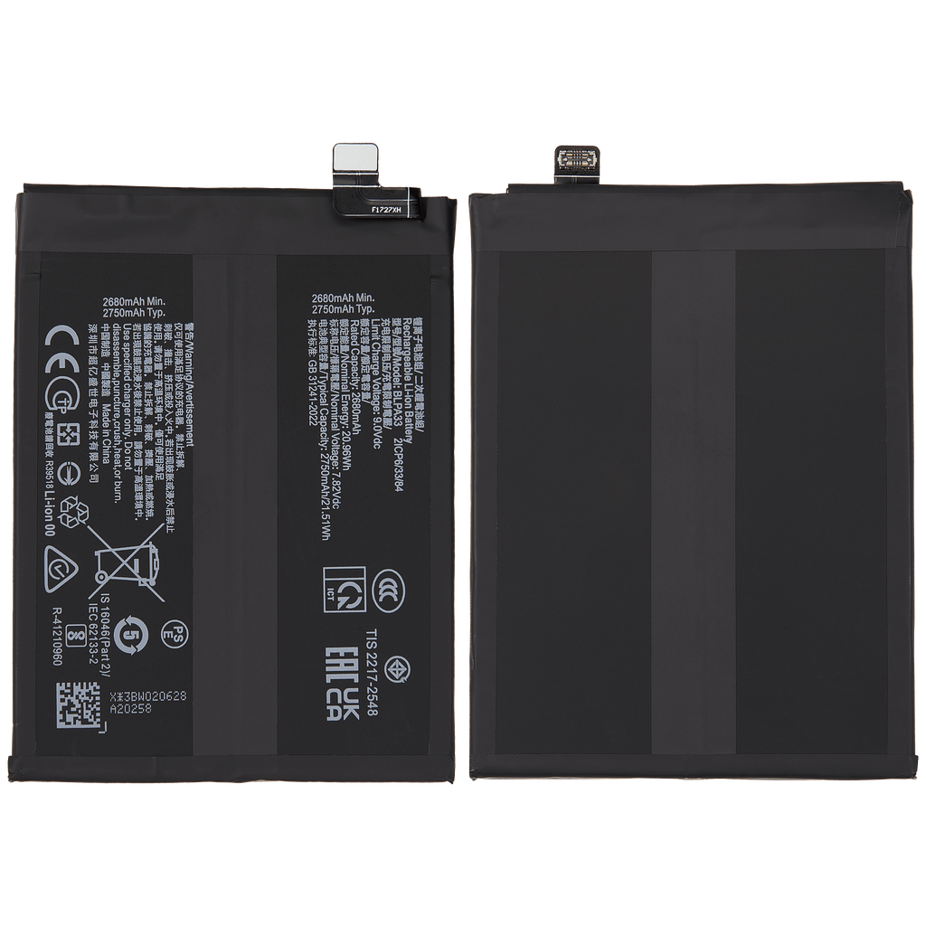Ersatzakku für OnePlus Ace 3 5G / OnePlus 12R 5G (BLPA33)