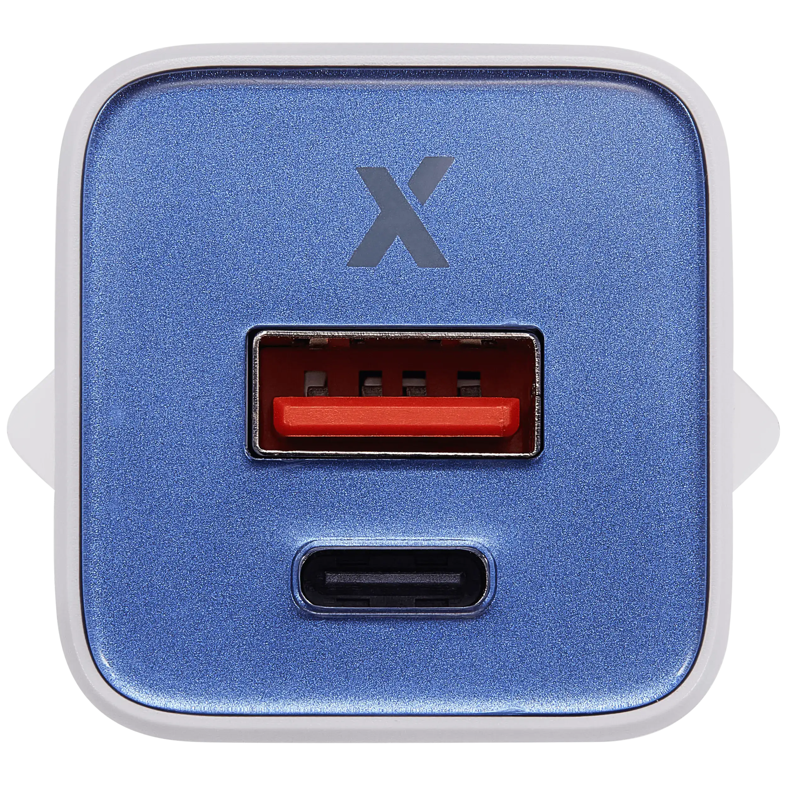 AmpSentrix Pro 30W 2-in-1 USB-C / USB-A GaN Wall Adapter (220V / EU Plug) (Ultramarine)