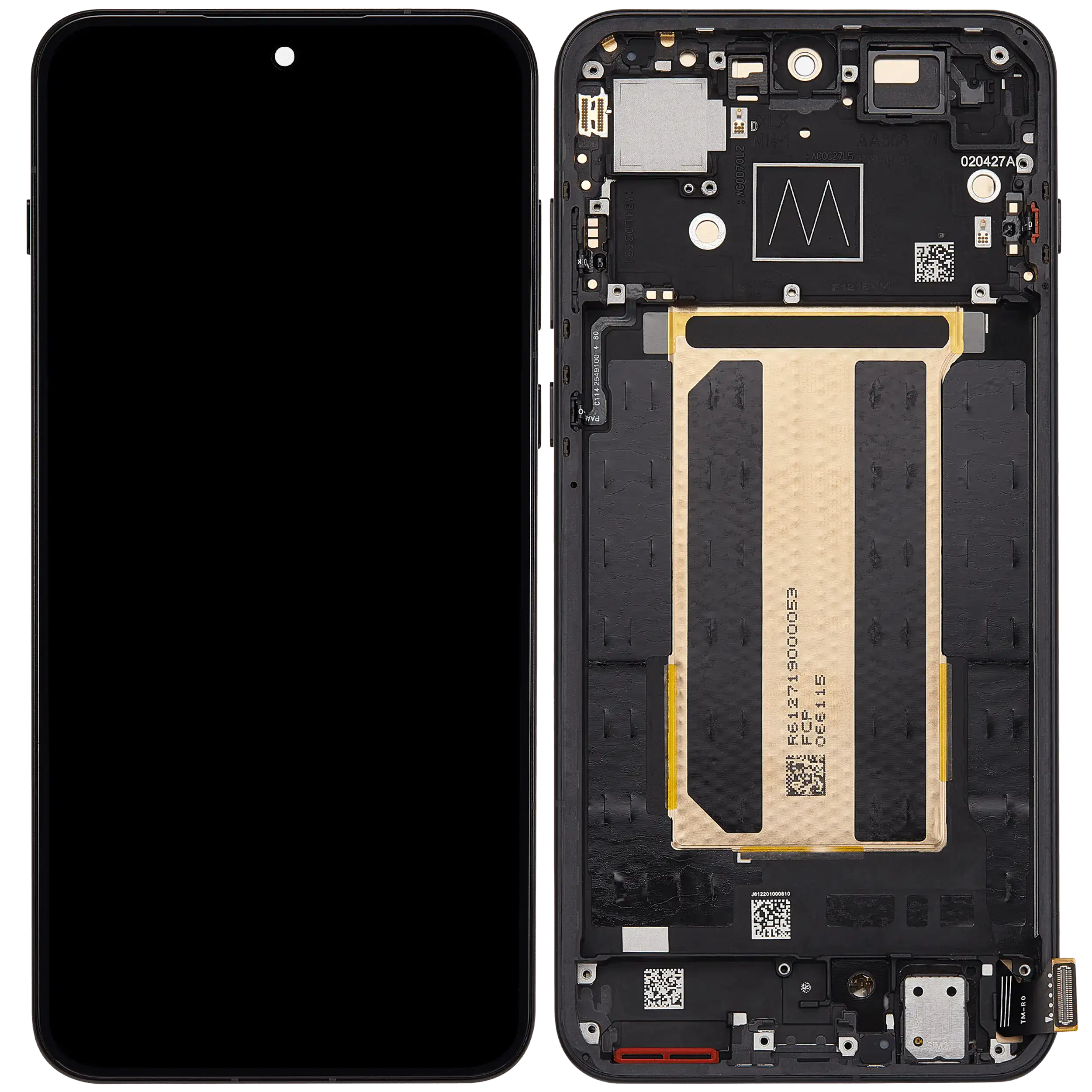 OLED-Display mit Rahmen für OnePlus 15R (Refurbished) (Charcoal Black)