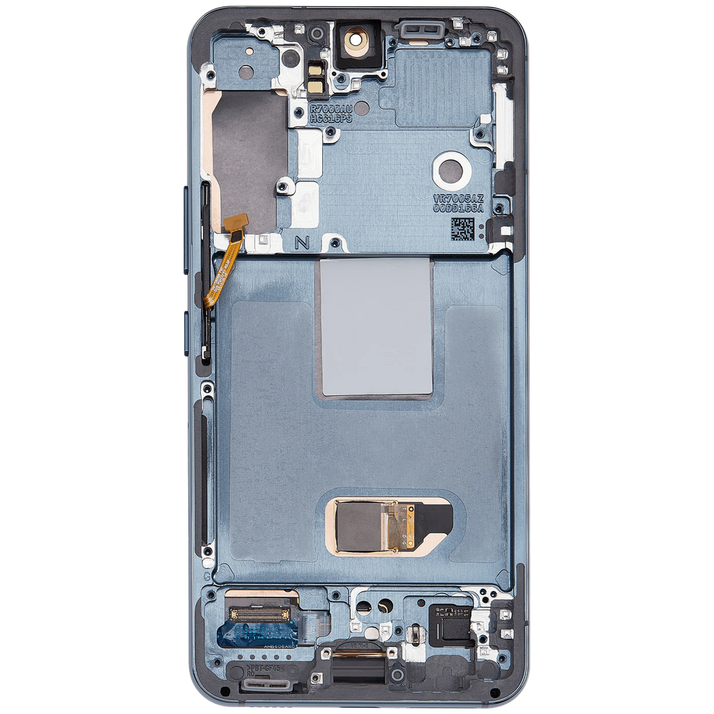 OLED-Display mit Rahmen für Samsung Galaxy S22 5G (US & International) (Aftermarket Plus) (Grün)
