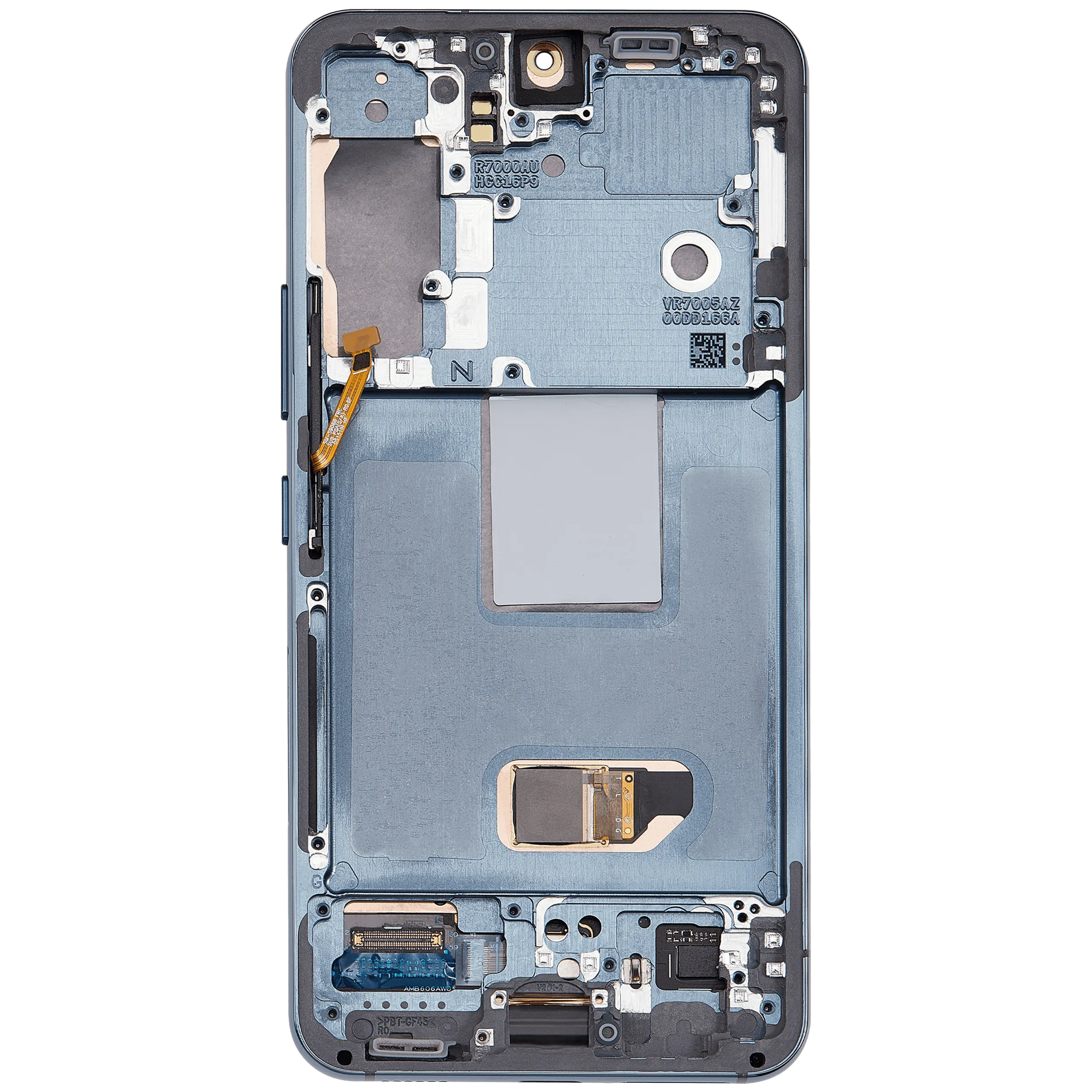 OLED-Display mit Rahmen für Samsung Galaxy S22 5G (US & International) (Aftermarket Plus) (Grün)