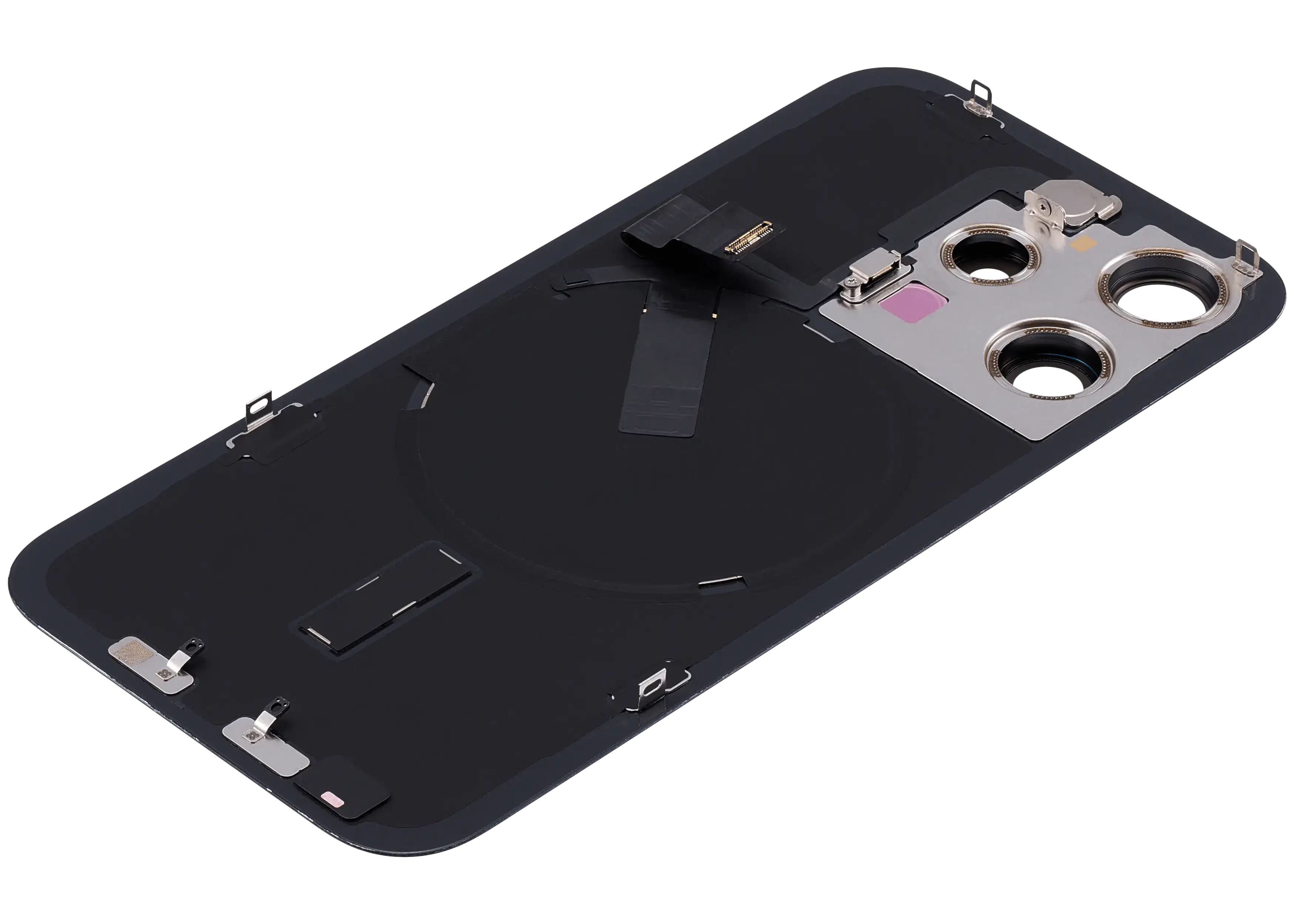 Backcover mit MagSafe Magnet & NFC & Blitz-Flexkabel für IPhone 15 Pro (Service Pack) (Blau Titanium)