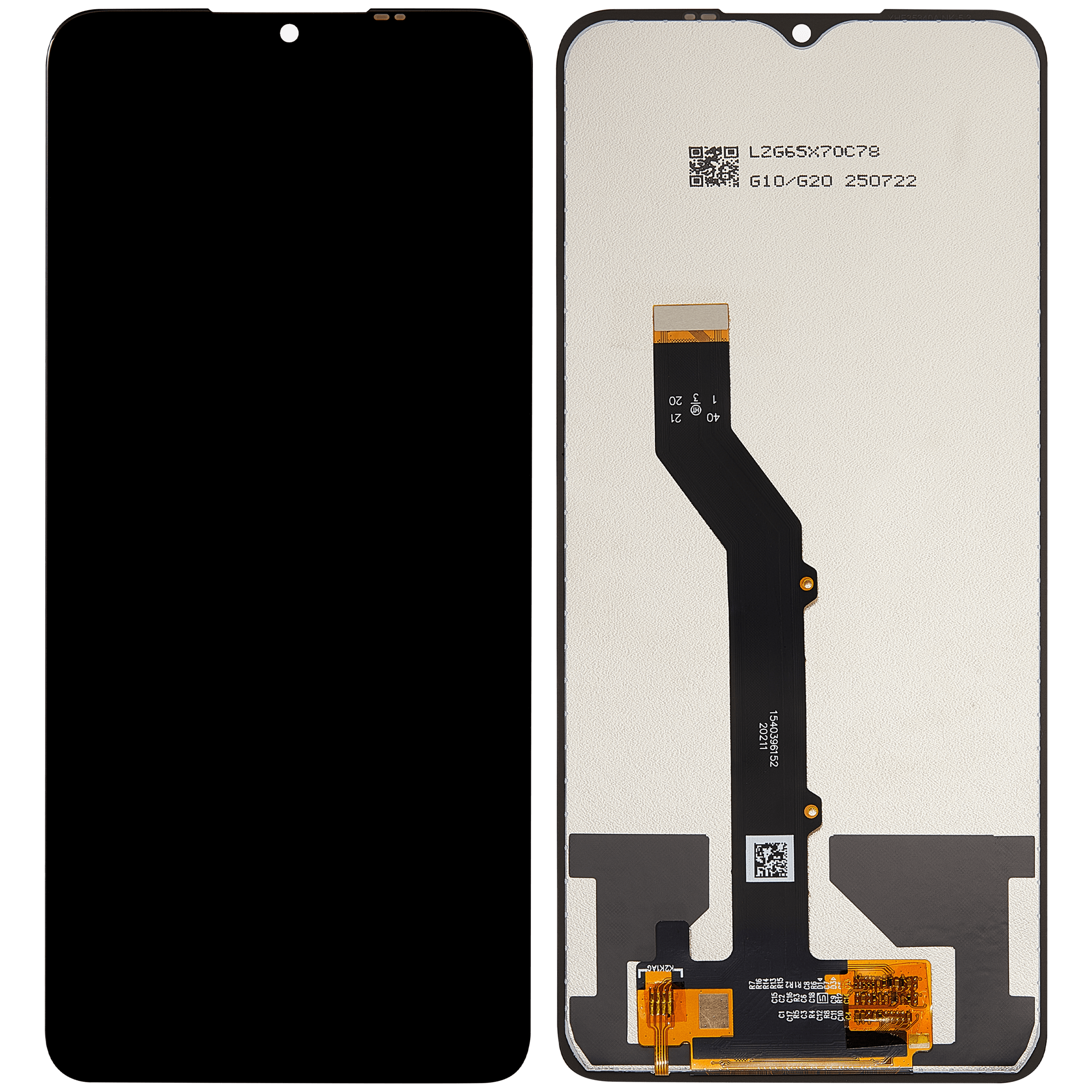 LCD-Display ohne Rahmen für Nokia 5.3 (Refurbished)