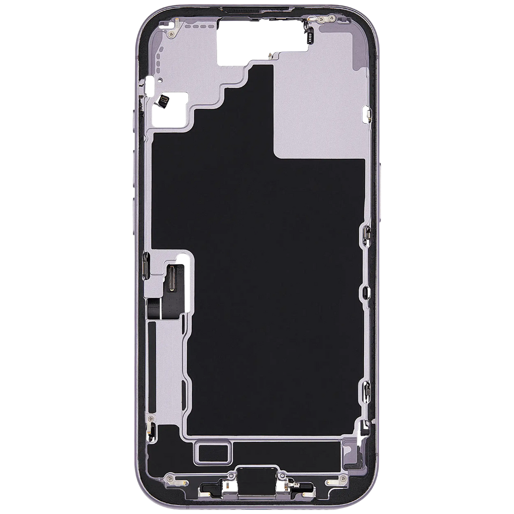 Midframe/Rahmen mit Ladebuchse Flex & Small Parts für iPhone 17 (EU / Global Version) (gebrauchter OEM-Ausbau, Qualität A) (Lavender)