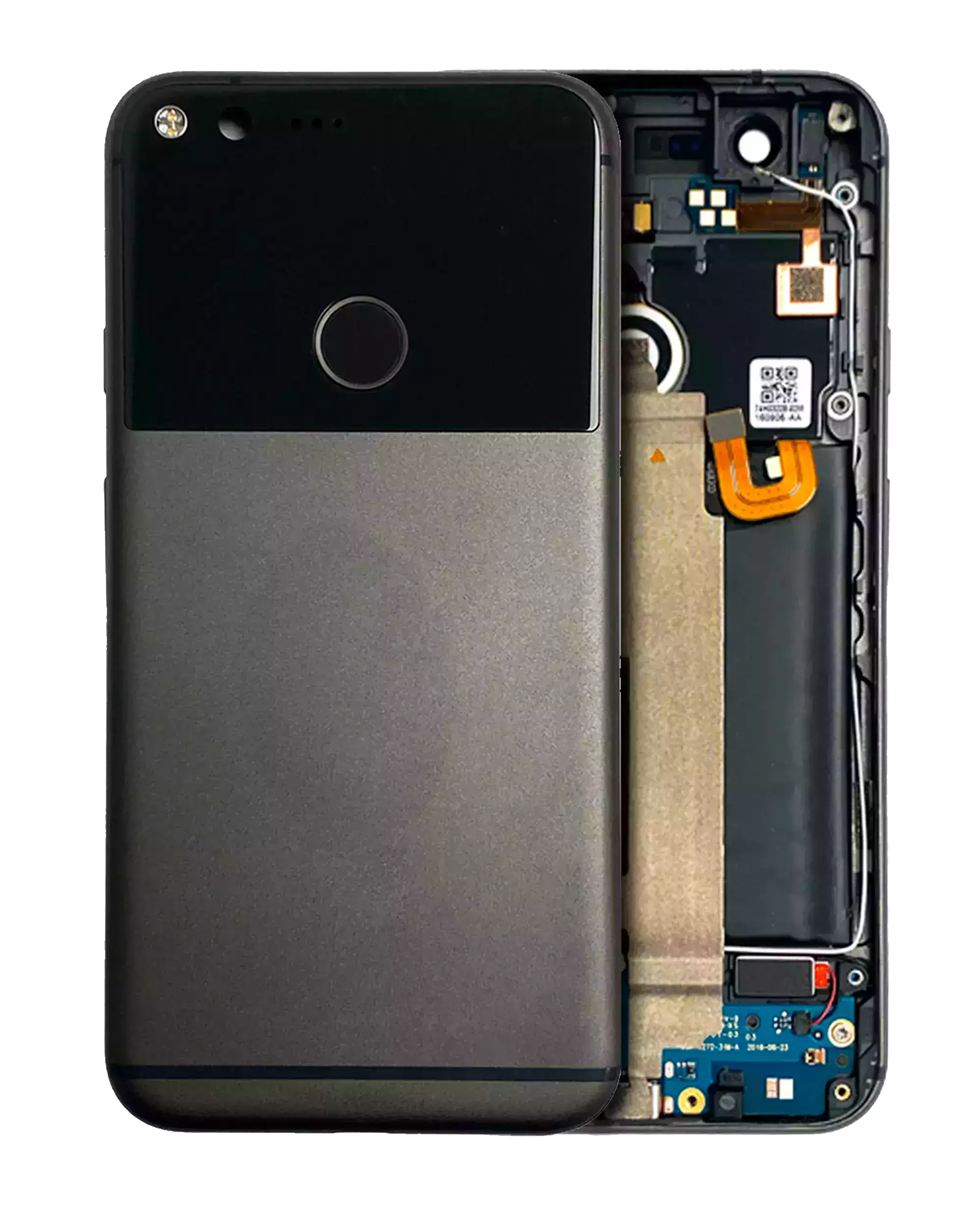 Backcover/Rahmen für Google Pixel XL (Original OEM) (Schwarz)