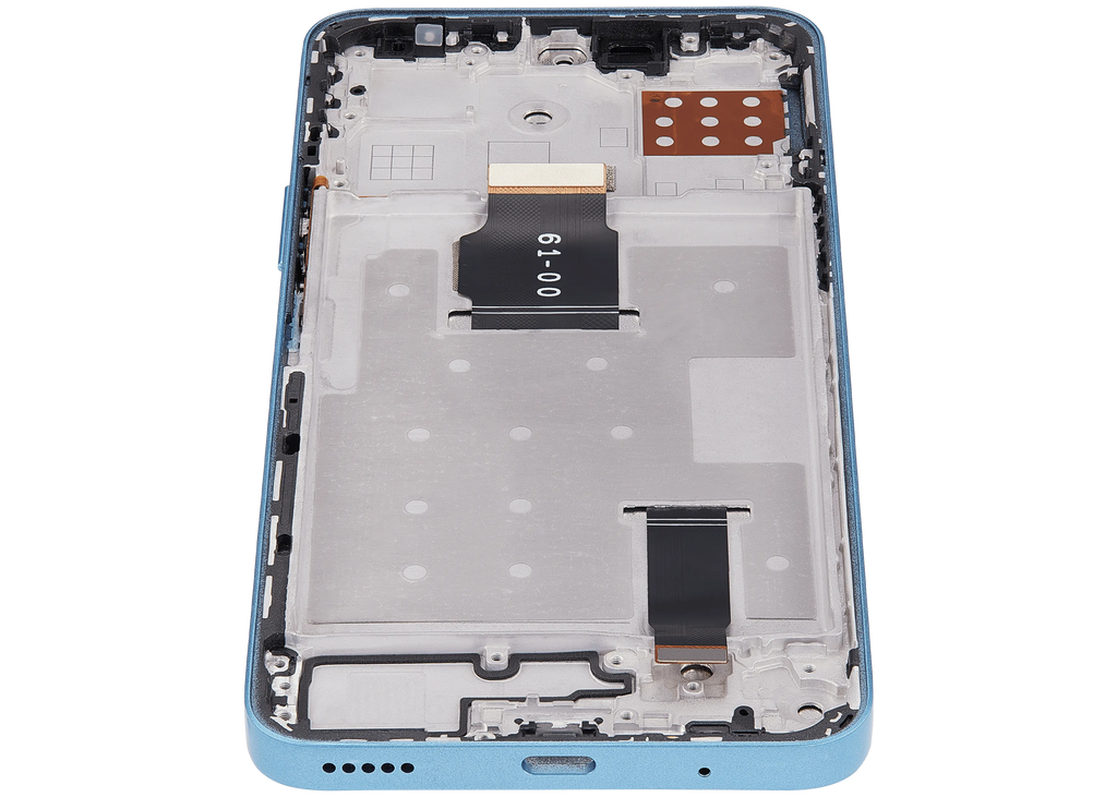 LCD-Display mit Rahmen für Honor X8A / X50i / 90 Lite (Aftermarket Plus) (Cyan Lake)