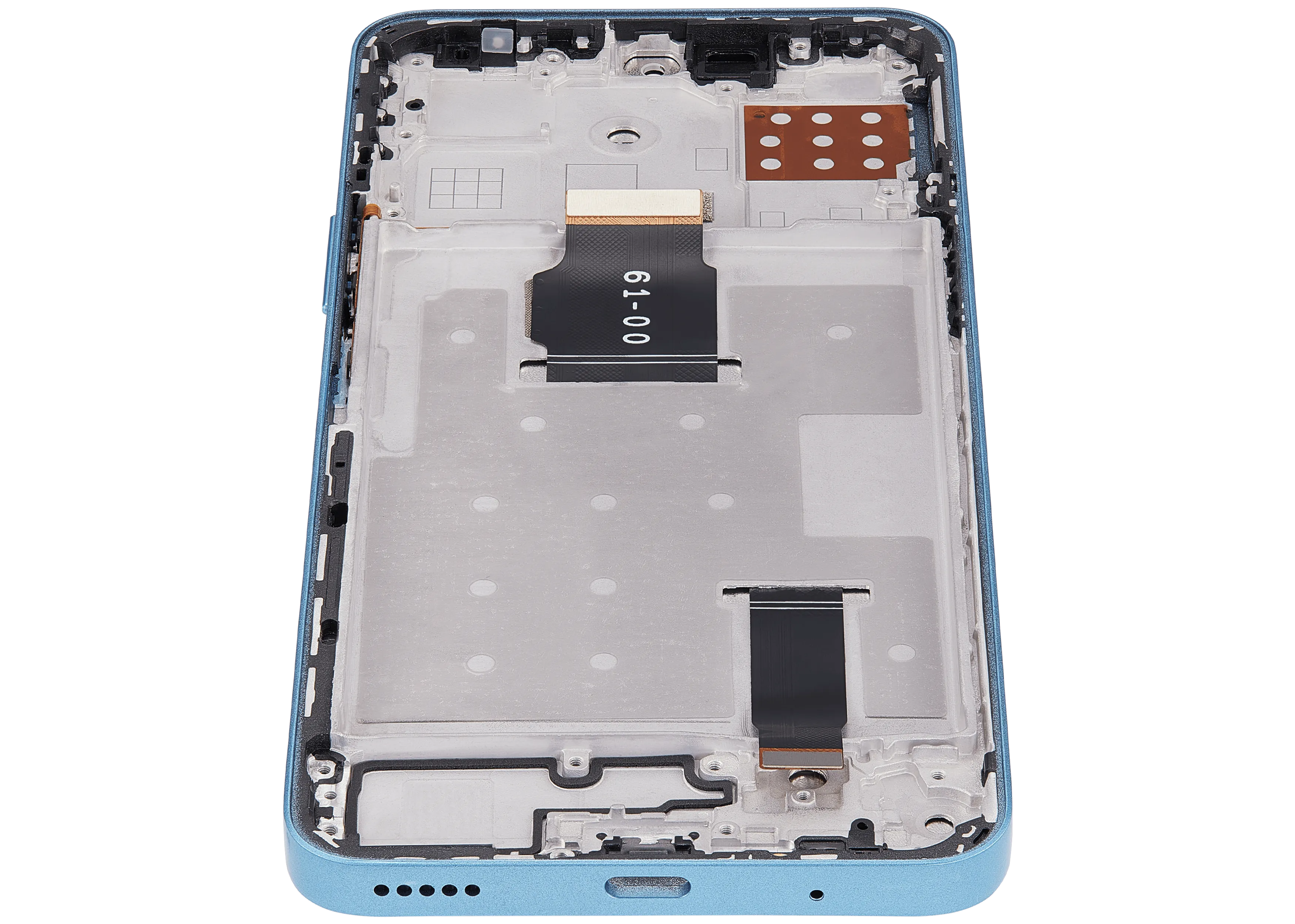LCD-Display mit Rahmen für Honor X8A / X50i / 90 Lite (Aftermarket Plus) (Cyan Lake)