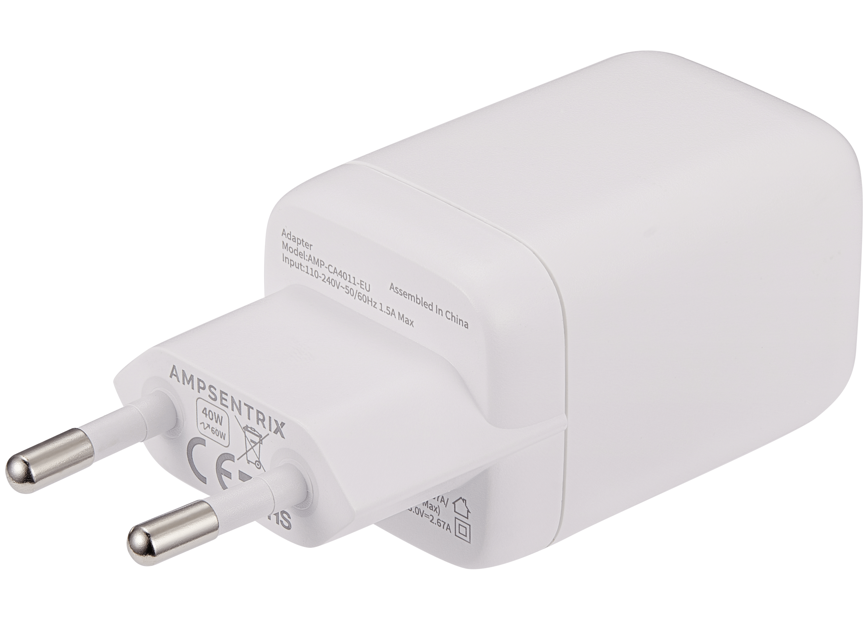 40W USB Type C Wall Power Adapter (220V EU) (AmpSentrix)