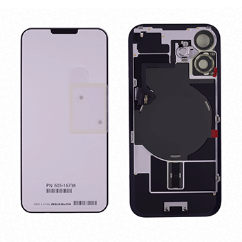 Back cover with MagSafe magnet, NFC and flash flex cable for iPhone 16 Plus (Original OEM) (UK/EU Version) (Pink)