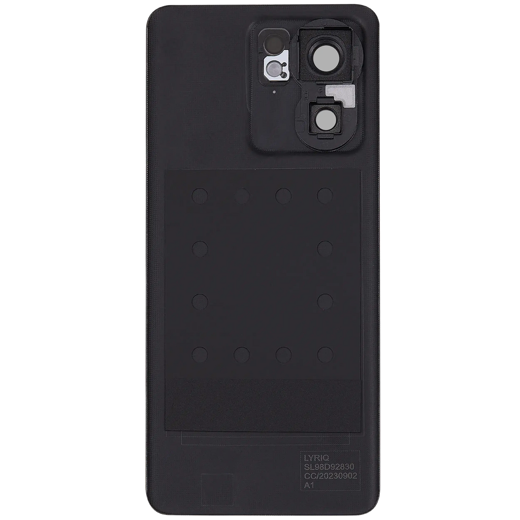 Backcover Glass für Motorola Edge 40 (XT2303-2 / 2023) (Premium) (Eclipse Black)