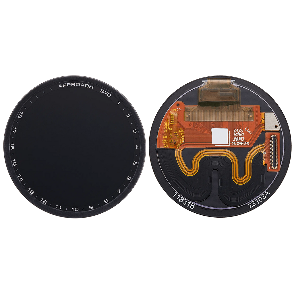 OLED-Display ohne Rahmen für Garmin Approach S70 (42mm) (2023) (Premium) (Schwarz)