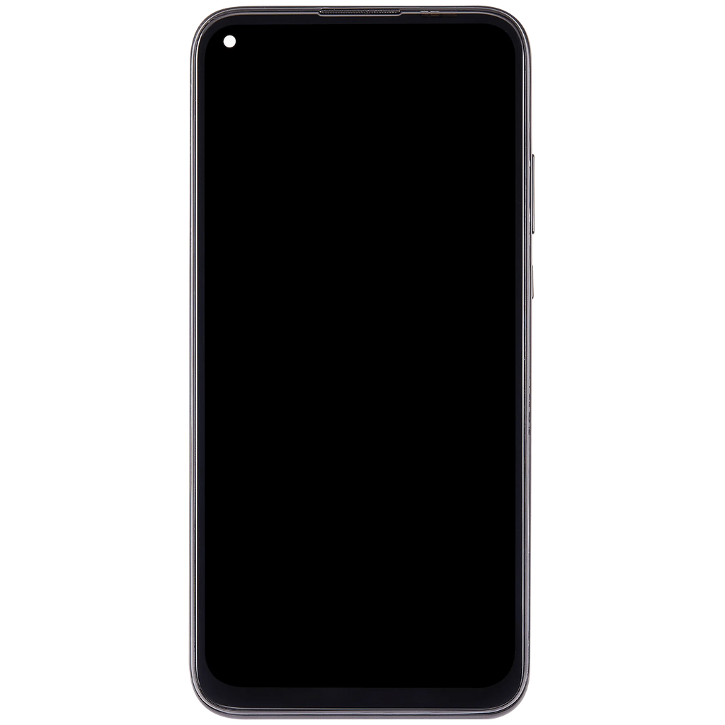 LCD-Display mit Rahmen für Huawei Nova 5i (2019) (Refurbished) (Schwarz)