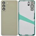 Backcover Glass mit Camera Lens für Samsung Galaxy S21 FE 5G (ohne Logo) (Aftermarket Plus) (Olive)