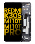 LCD mit Rahmen für Xiaomi Mi 10T/Pro, Schwarz Refurbished