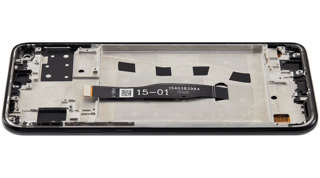 LCD-Display mit Rahmen für Huawei Nova 5i (2019) (Refurbished) (Schwarz)
