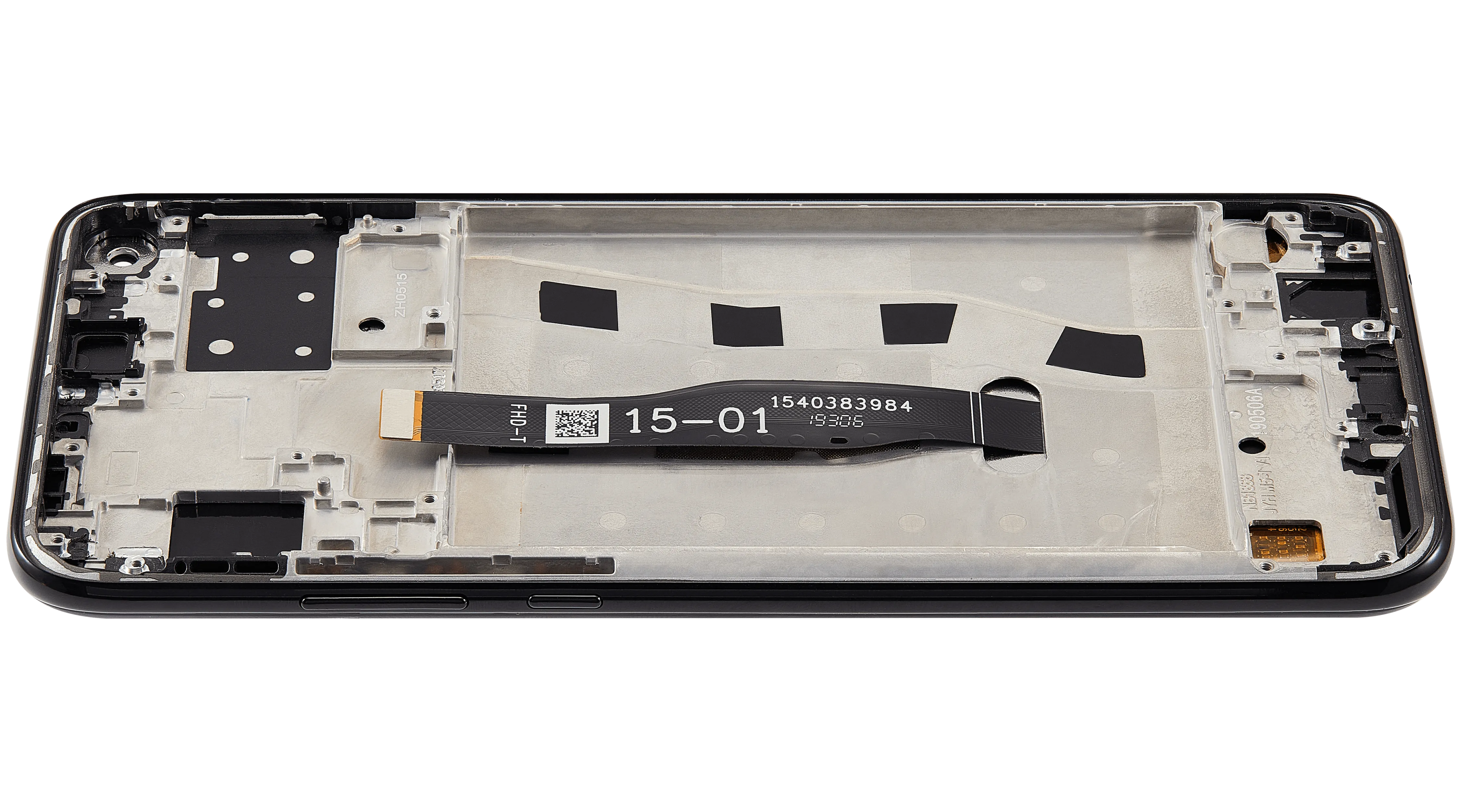 LCD-Display mit Rahmen für Huawei Nova 5i (2019) (Refurbished) (Schwarz)