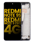 LCD-Display mit Rahmen für Xiaomi Redmi Note 9S/9 Pro 4G Refurb. Interstellar Gr